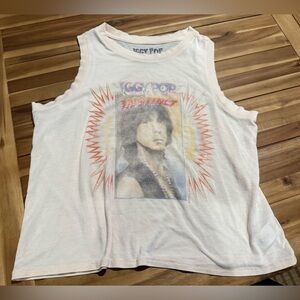 Lucky brand graphic tank top medium